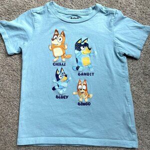 Bluey tee, light blue, size 5T, gender neutral